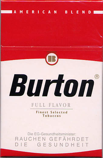 Burton cigarettes Full Flavor American Blend